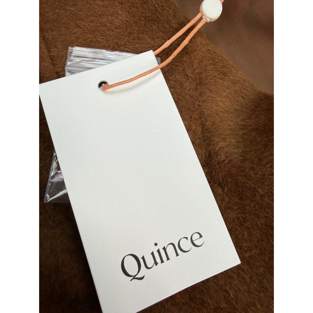 Quince Italian Wool Camel Hair Single Breasted Midi Coat Women's XS NWT - Picture 11 of 16